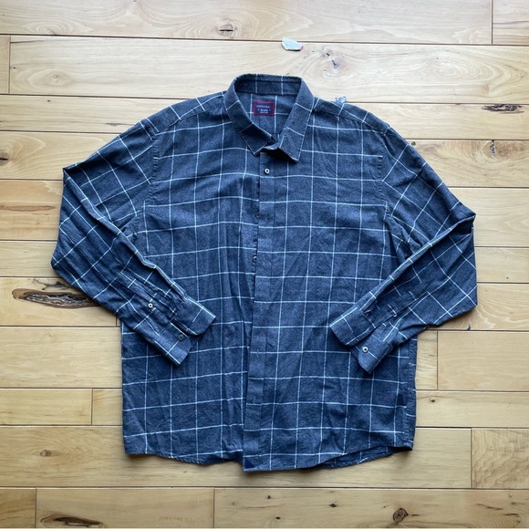 UNTUCKIT Plaid Flannel Button Down Long Sleeve Shirt Men’s Size XXL 100% Cotton - Picture 2 of 6